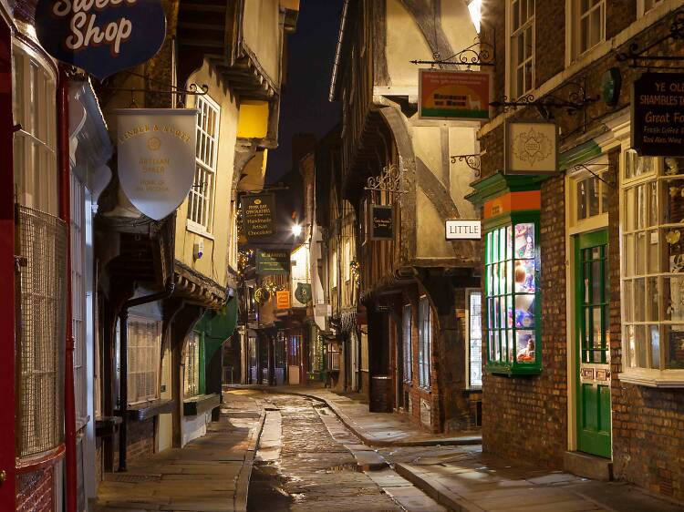 Wander down a medieval thoroughfare in York