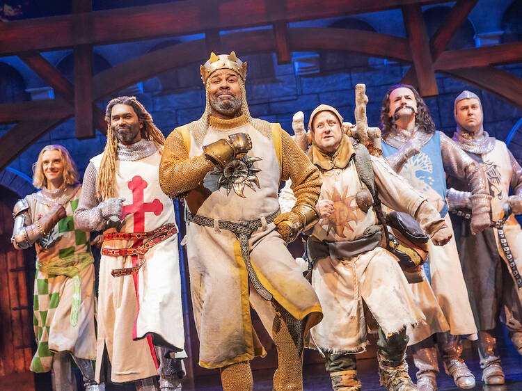 Monty Python’s Spamalot (★★★★) provides knightly fun